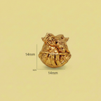 Radha Krishna Gold Bead