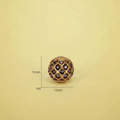 Gold Stone Honeycomb Bead