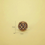 Gold Stone Honeycomb Bead