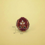 Designer Red Enamel Bead