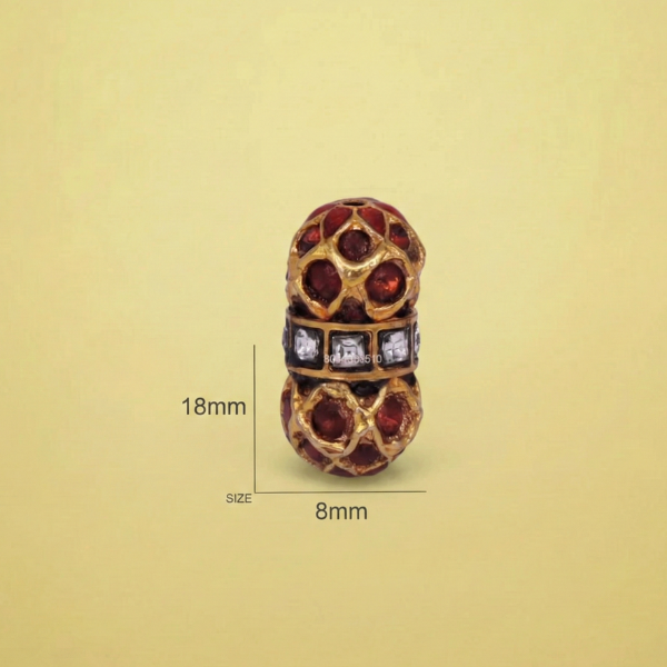 Red Gold Spacer Bead