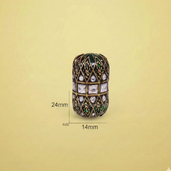 Ethnic Enamel Kundan Bead