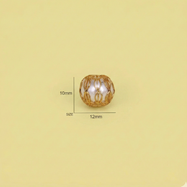 Ornate Pearl Cage Bead