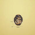 Black Gold Om Bead