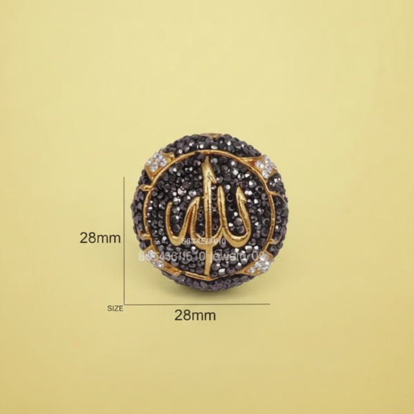 Allah Rhinestone Charm Bead