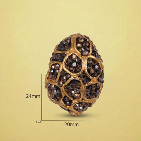 Textured Crystal Bead