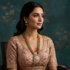 Traditional Beaded Jewellery Set By Fluorite