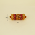 Gold Floral Red Barrel
