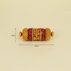Gold Floral Red Barrel