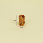 Floral Red Gold Barrel