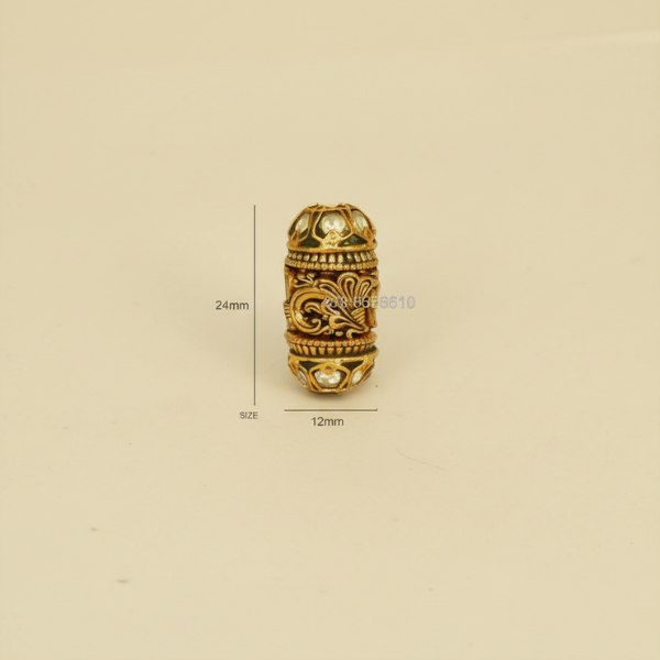 Gold Green Carved Barrel