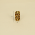 Gold Green Carved Barrel