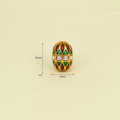 Gold Enamel Craft Bead
