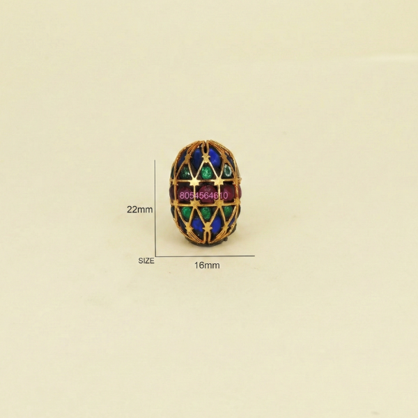 Multicolor Enamel Craft Bead