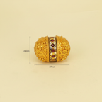 Ornate Gold Gemstone Barrel