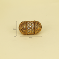 Ornate Gold Barrel Bead