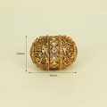 Ornate Gold Jeweled Bead