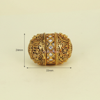 Ornate Gold Jeweled Bead