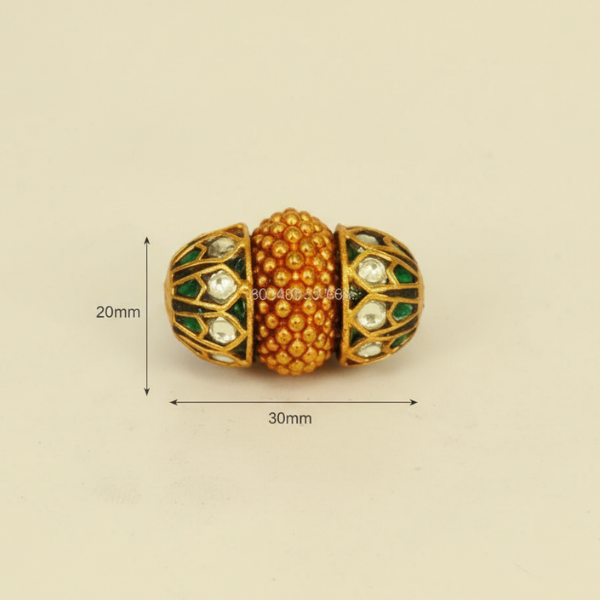 Textured Gold Enamel Barrel