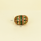 Multicolor Enamel Barrel Bead