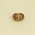 Ornate Ruby Gold Oval