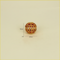 Ornate Gold Ruby Bead