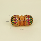 Ganesha Multicolor Jeweled Barrel