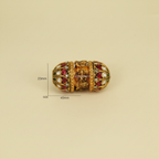 Ganesha Tear-Drop Jeweled Barrel