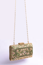 Emerald Gold Gemstone Clutch