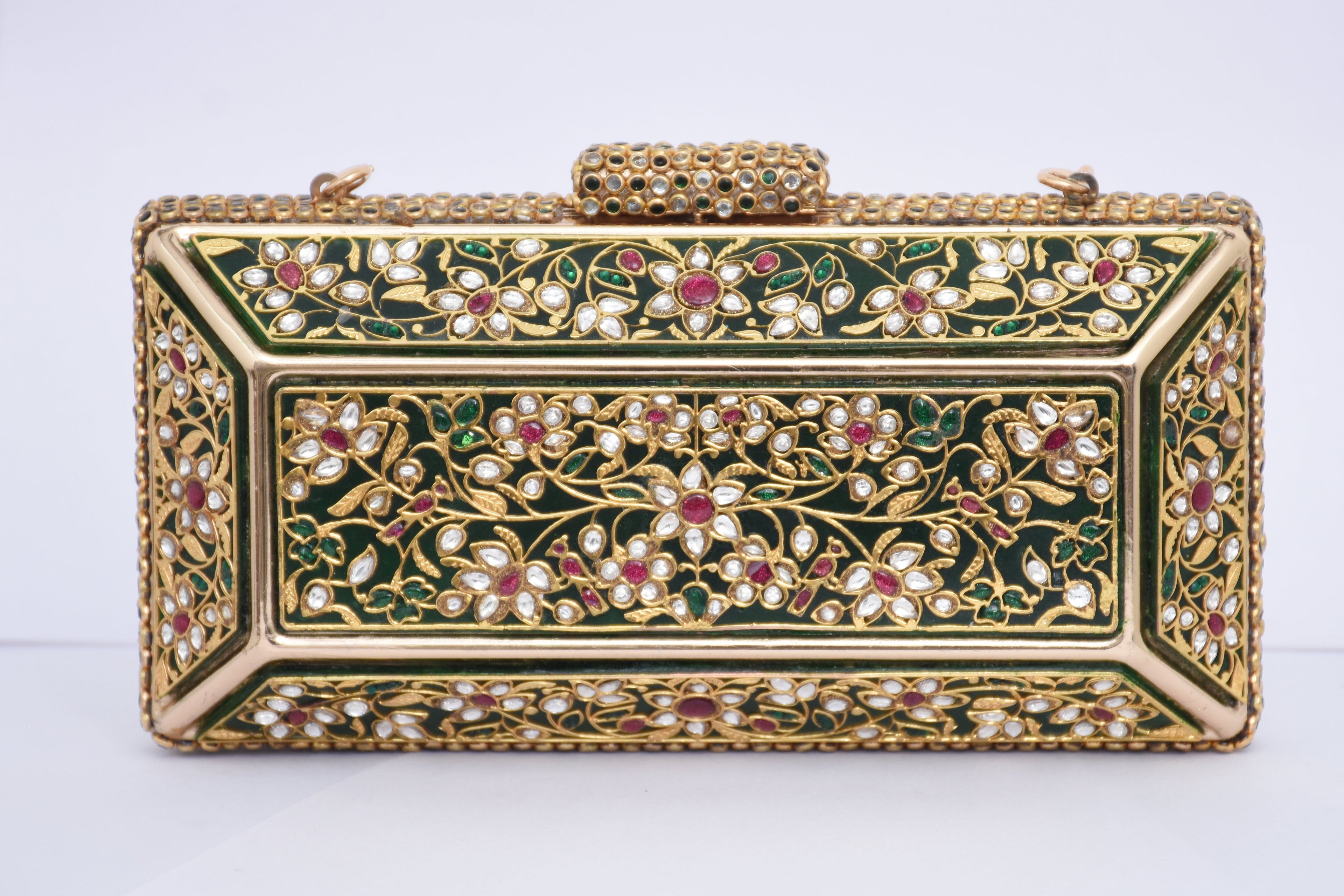 Emerald Gold Gemstone Clutch
