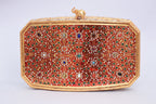 Red Gemstone Elephant Clutch