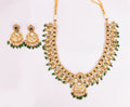 Gold Kundan Emerald Set