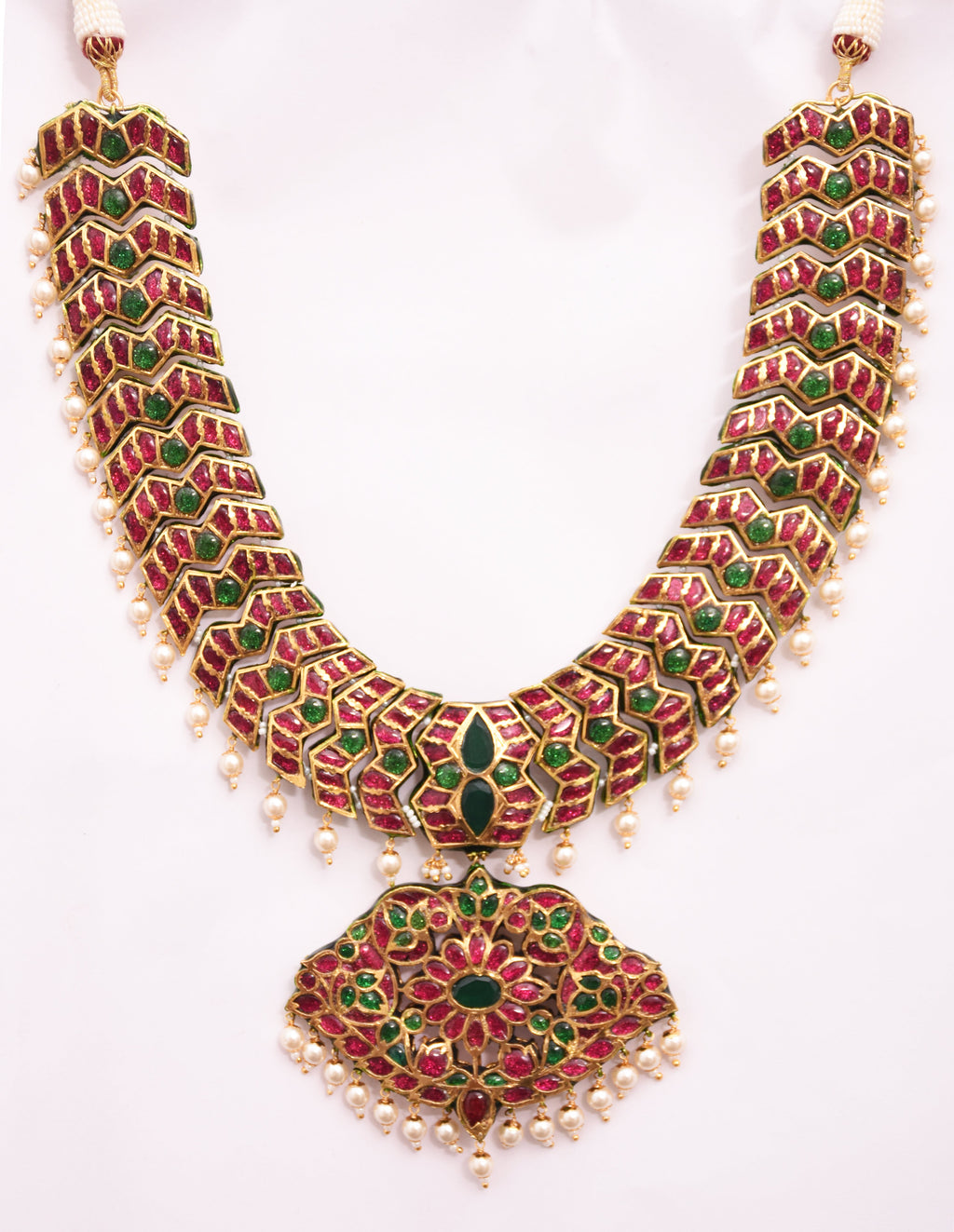 Reversible Gold Foil Necklace