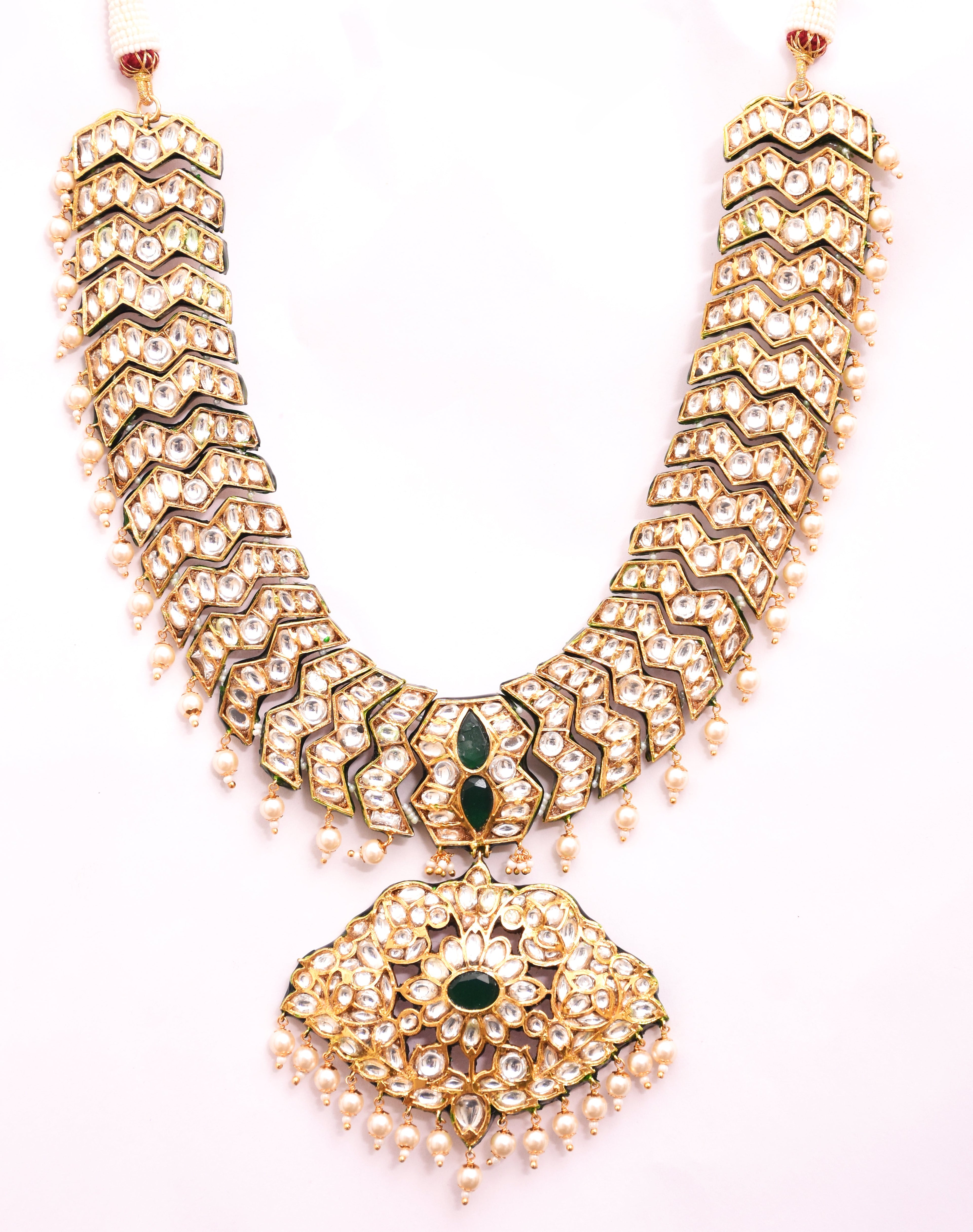 Reversible Gold Foil Necklace