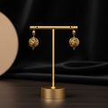 Ornate Gold Ball Earrings
