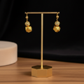 Gold Geometric Drop Earrings