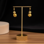 Gold Geometric Drop Earrings