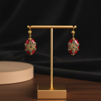 Red Star Marcasite Earrings