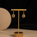 Gold Floral Drop Earrings