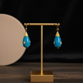 Teal Drop Earrings