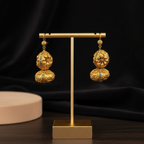 Ethnic Gold Dangle Earrings