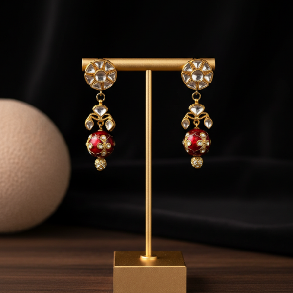 Gold Toned Drop Earrings