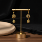 Handcrafted Ornate Gold Drops
