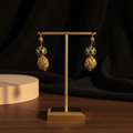 Traditional Enamel Gold Earrings