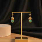 Ethnic Beaded Drop Earrings