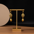 Gold Lantern Drop Earrings