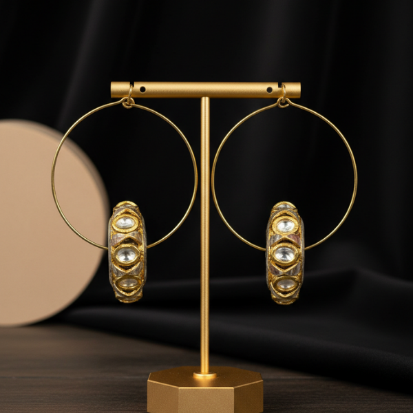 Gold Kandan Hoop Earrings