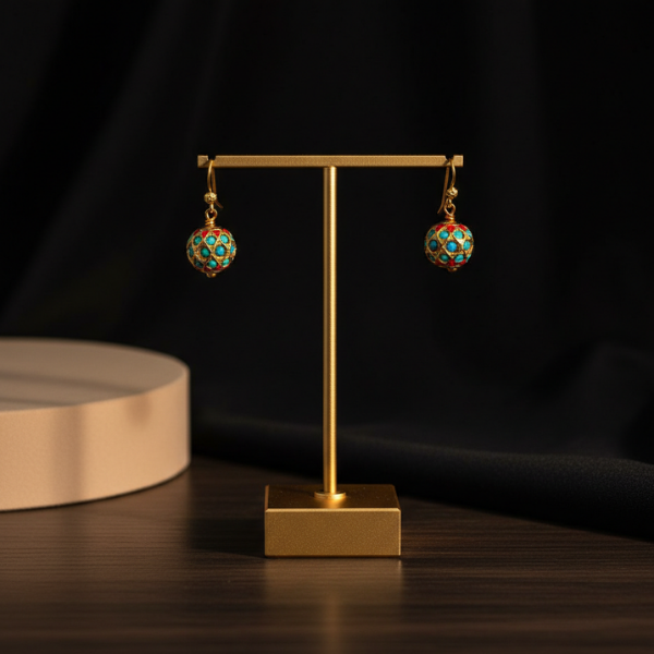 Bohemian Enamel Drop Earrings