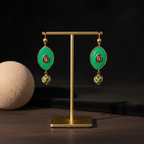 Temple-Style Green Enamel Drops