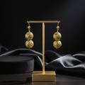 Gold Filigree Drop Earrings